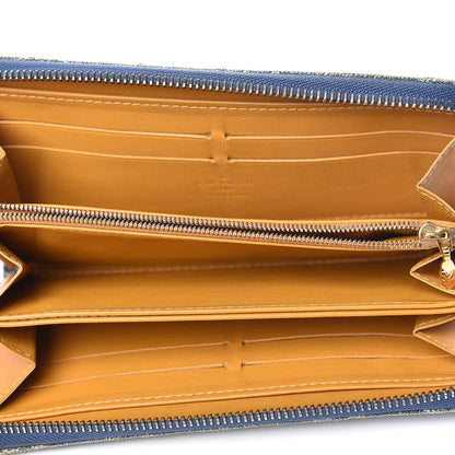 Louis Vuitton Monogram Denim Zippy Wallet Blue 5 of 11