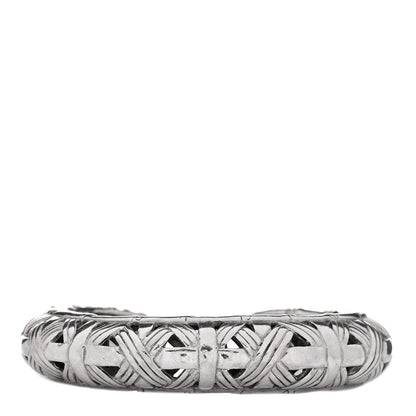 John Hardy Sterling Silver Bamboo Basketweave Hinged Cuff Bracelet 1 of 4