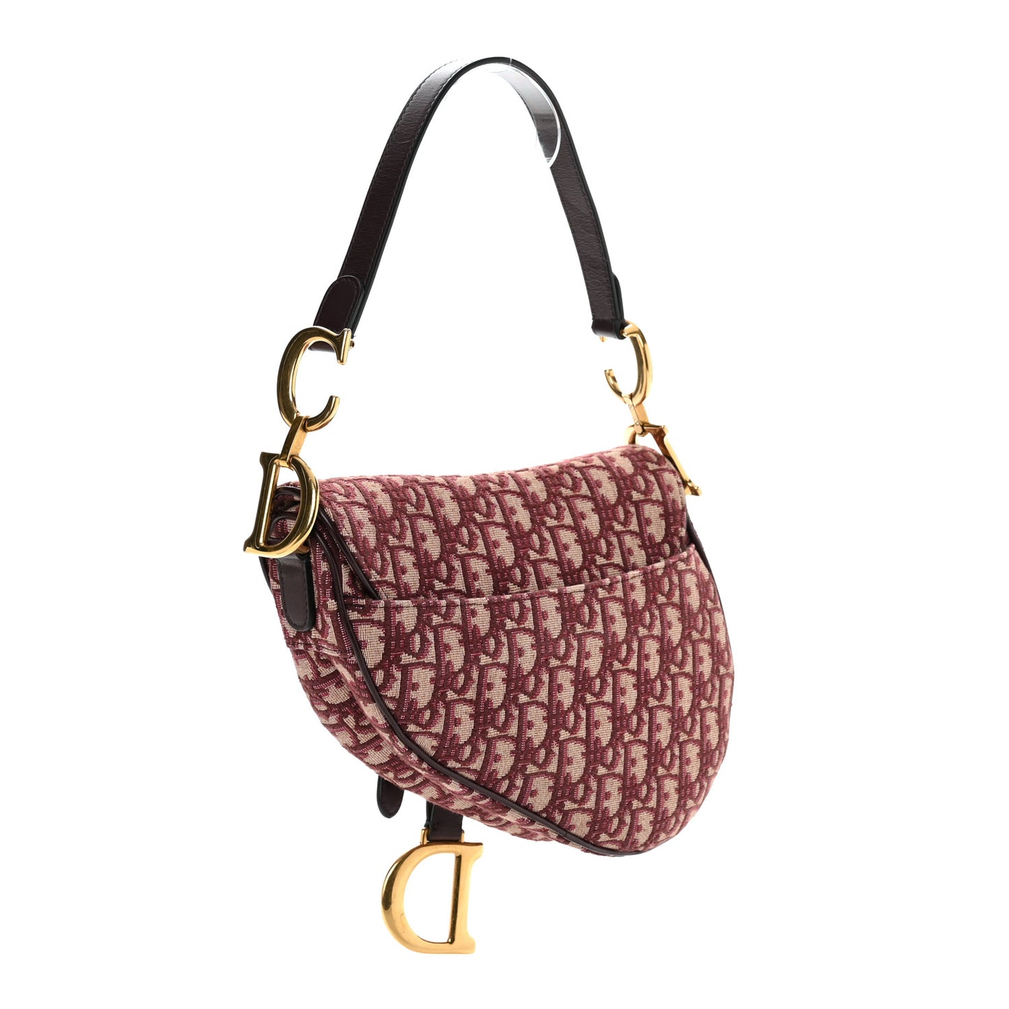 Oblique Saddle Bag Burgundy