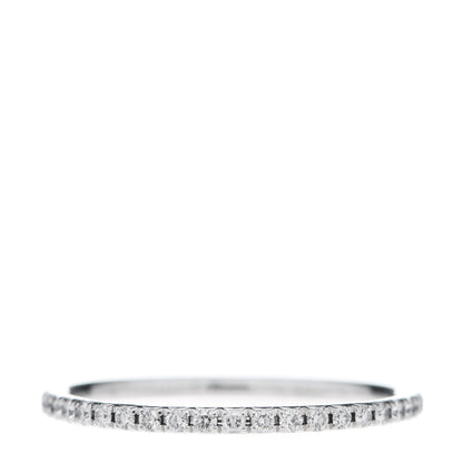 Tiffany 18K White Gold Diamond Metro Ring 52 6 1 of 6