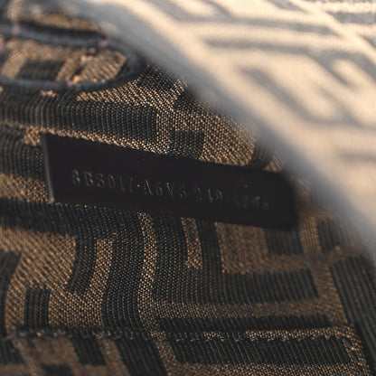 Fendi Fabric Jacquard FF 1974 Mini Baguette Tobacco Moro Black 8 of 11