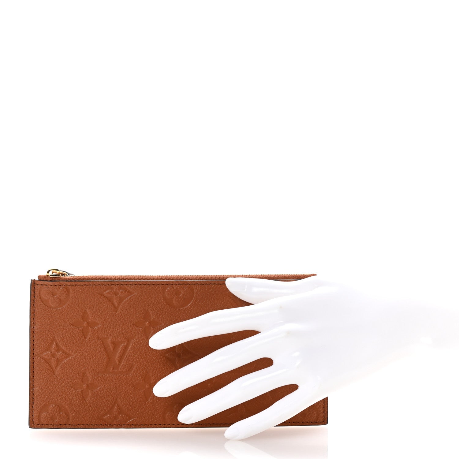 Louis Vuitton Empreinte Felicie Chain Wallet Zippered Insert Cognac 2 of 6