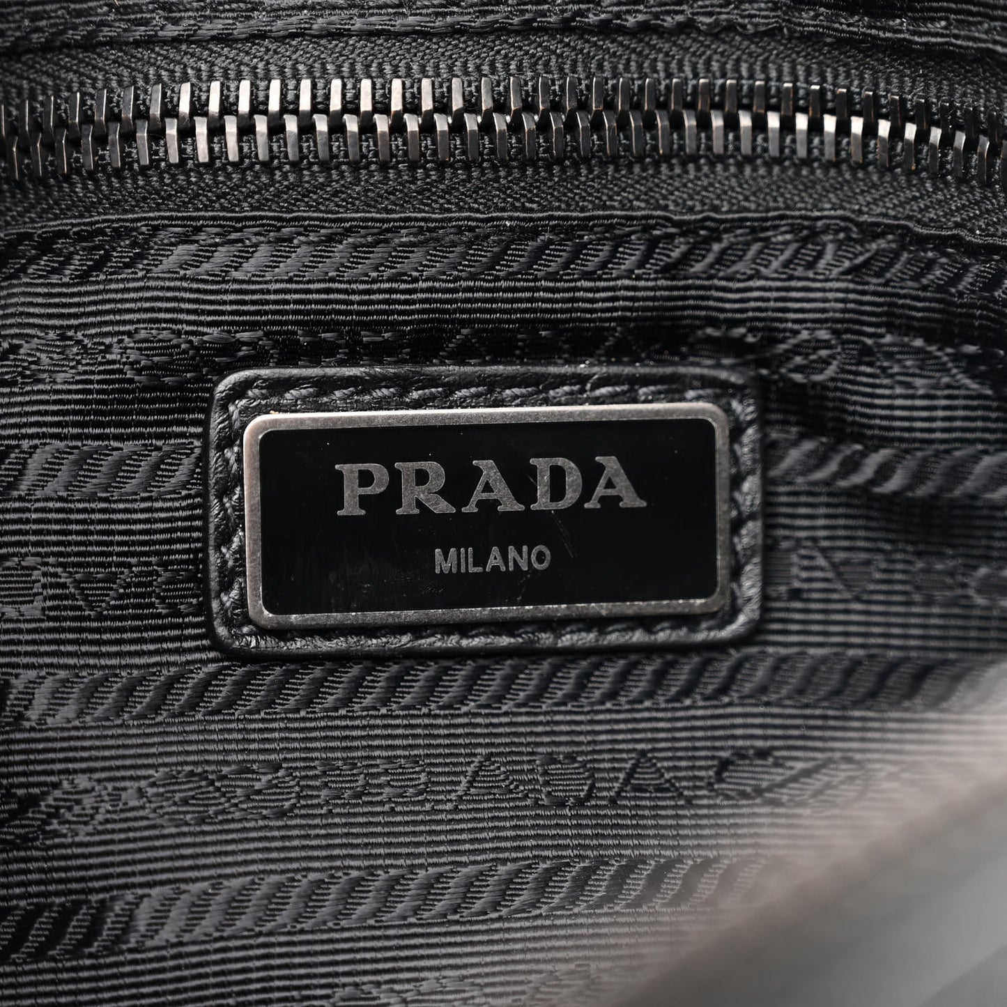 Saffiano Travel Belt Bag Black Platino