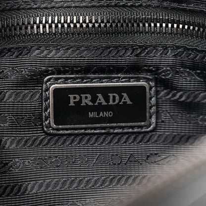 Prada Saffiano Travel Belt Bag Black Platino 6 of 12