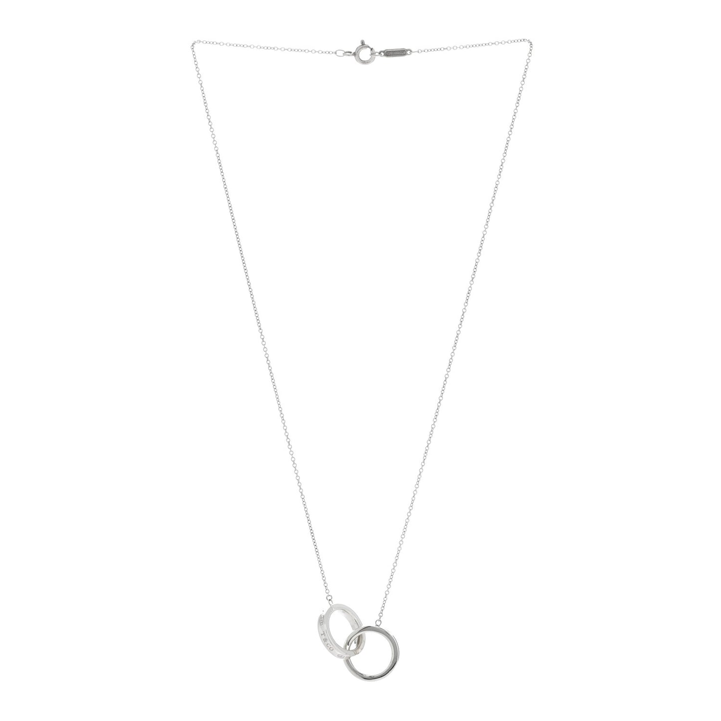 Sterling Silver 1837 Interlocking Circles Pendant Necklace