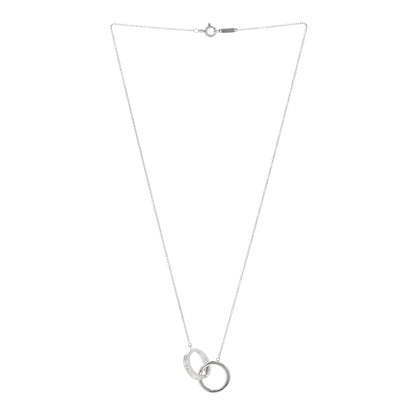 Tiffany Sterling Silver 1837 Interlocking Circles Pendant Necklace 3 of 4