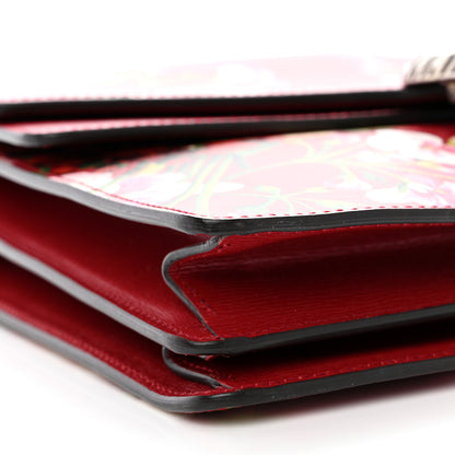 Gucci Calfskin Blooms Print Medium Dionysus Shoulder Bag Romantic Cherry Multicolor 9 of 10