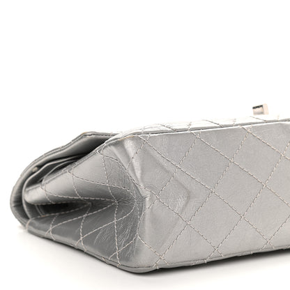Chanel Metallic Aged Calfskin Quilted 2.55 Reissue 226 Flap Silver 8 of 9