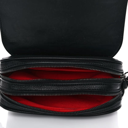 Christian Louboutin Calfskin Santiago Shoulder Bag Black 4 of 8