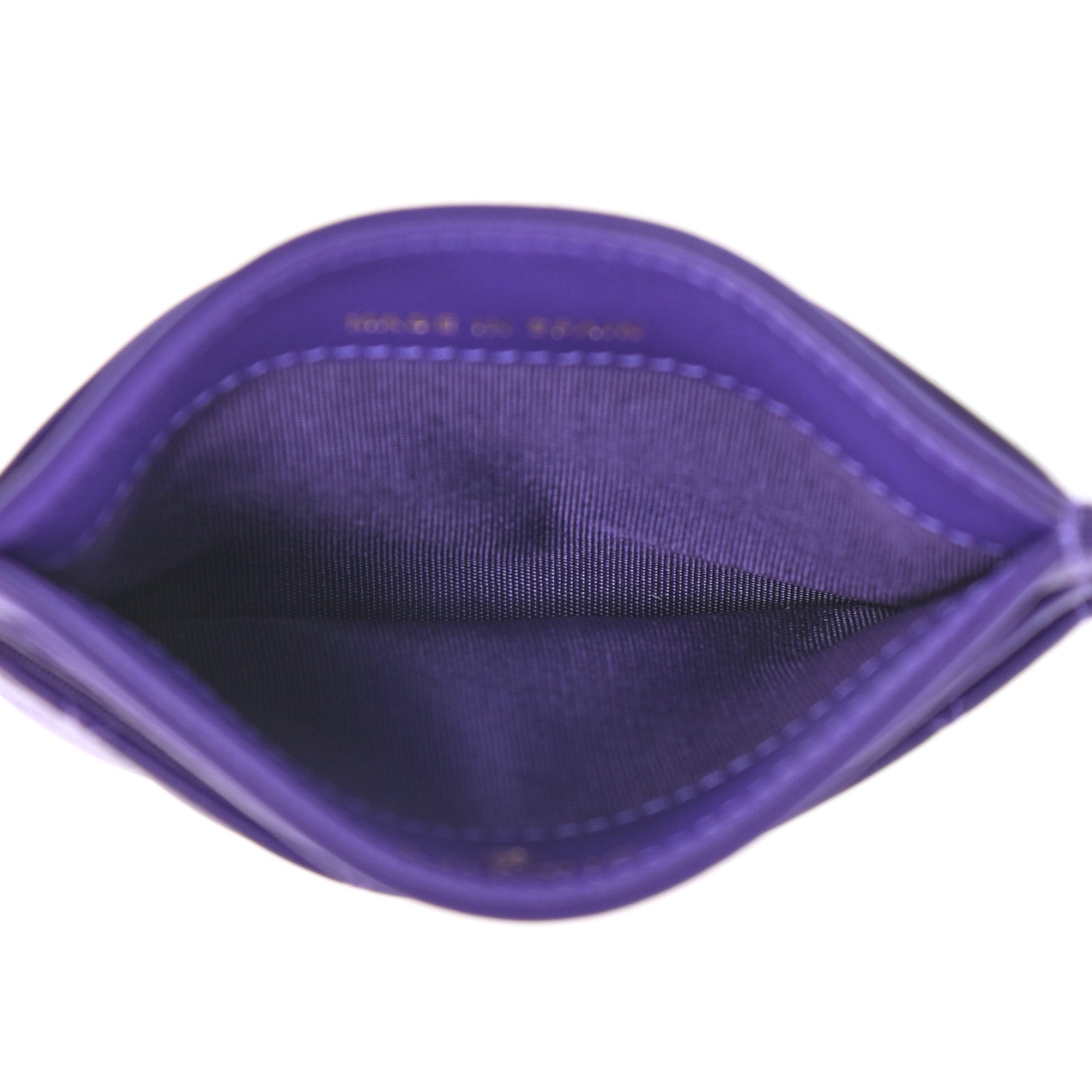 Chanel Lambskin Quilted Boy Card Holder Purple 5 of 8