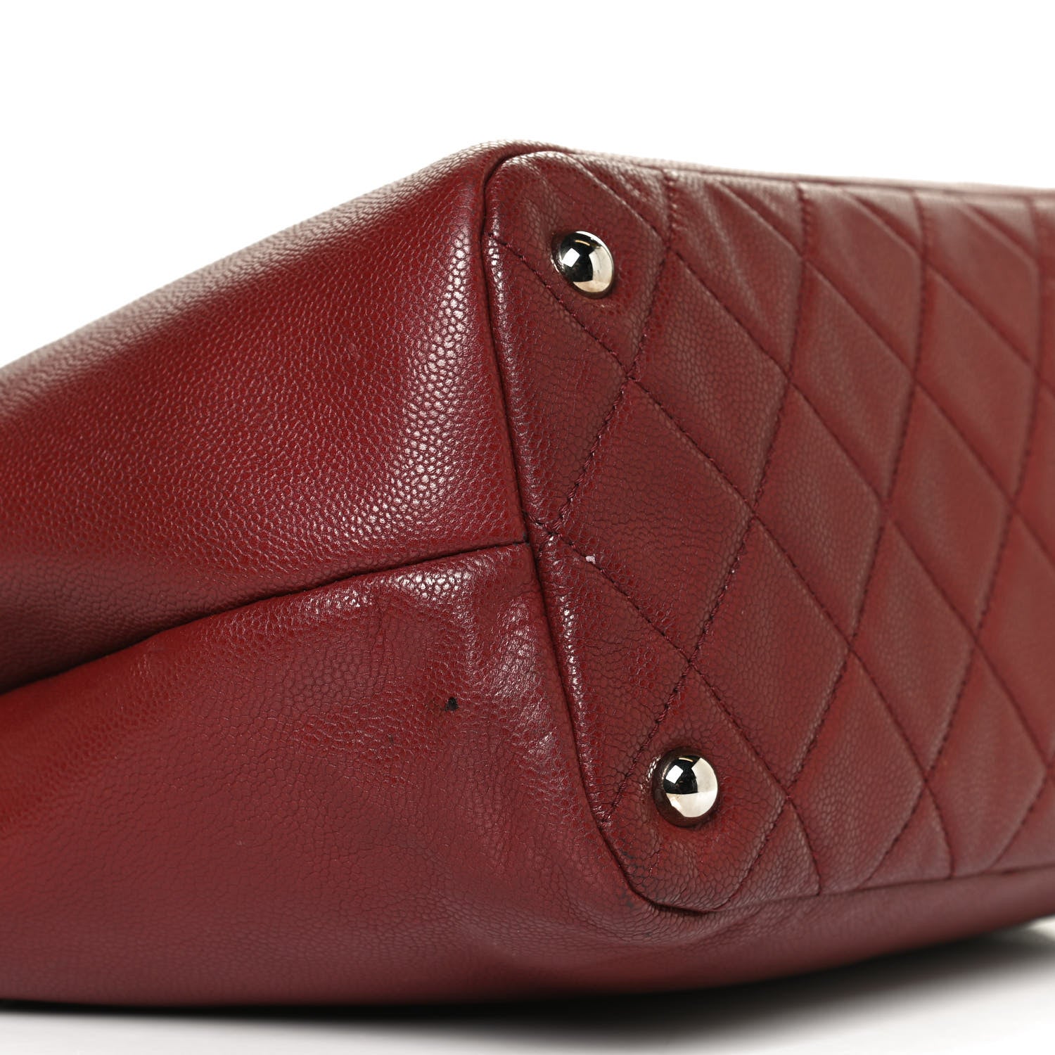 Chanel Caviar Quilted Large Timeless CC Soft Tote Dark Red 9 of 15