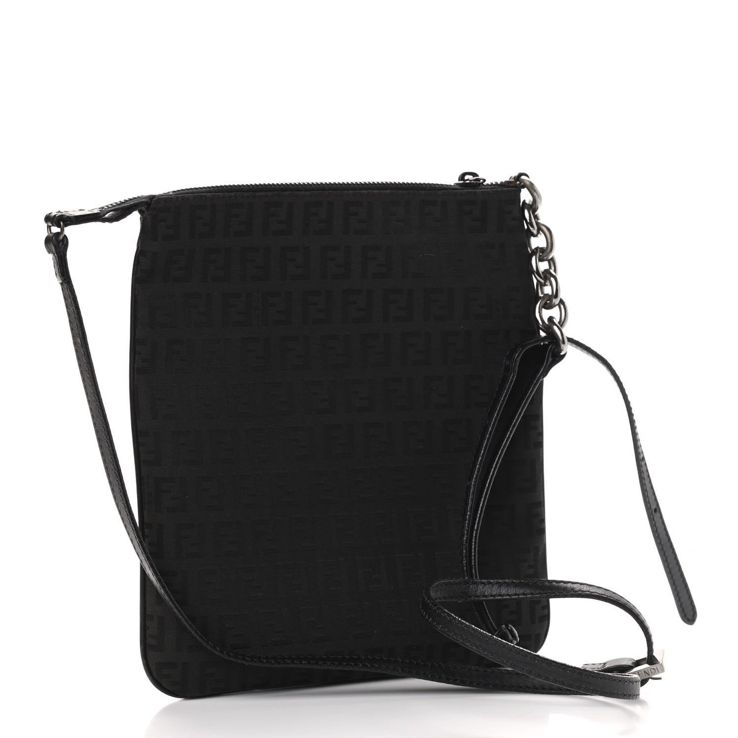 Zucchino Vitello Small Crossbody Black