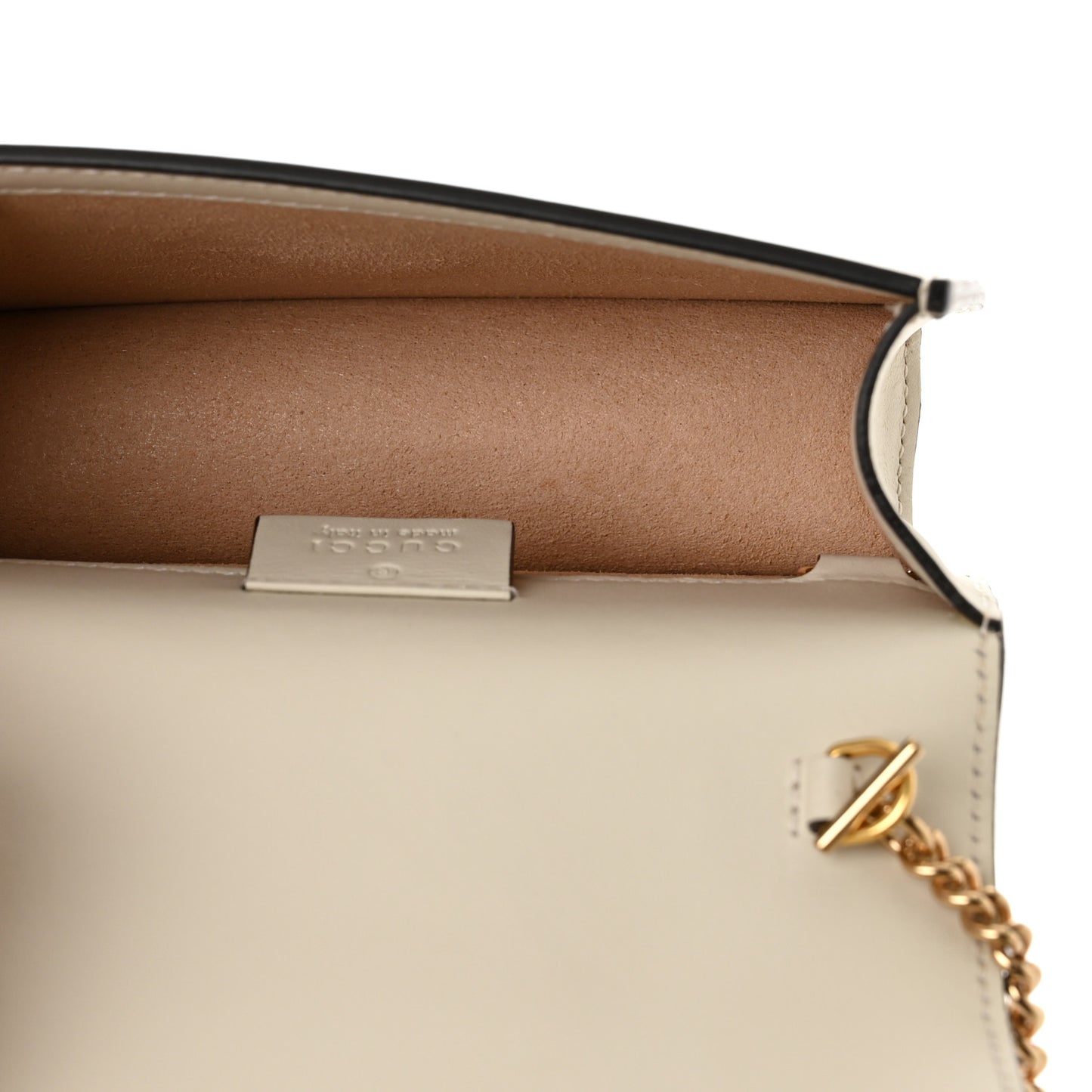 Calfskin Super Mini Sylvie Chain Shoulder Bag White