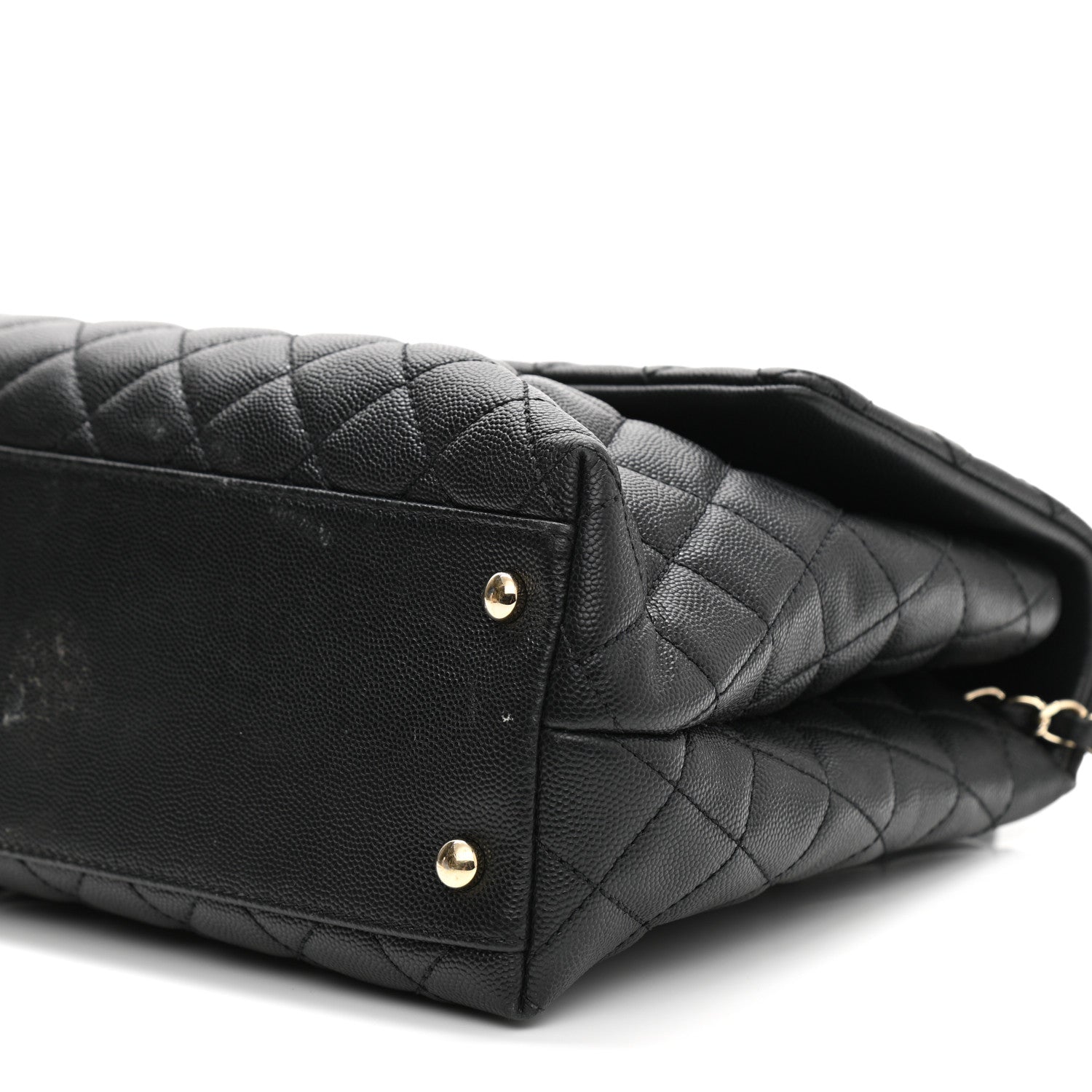 Chanel Caviar Quilted Medium Coco Handle Flap Black 10 of 13
