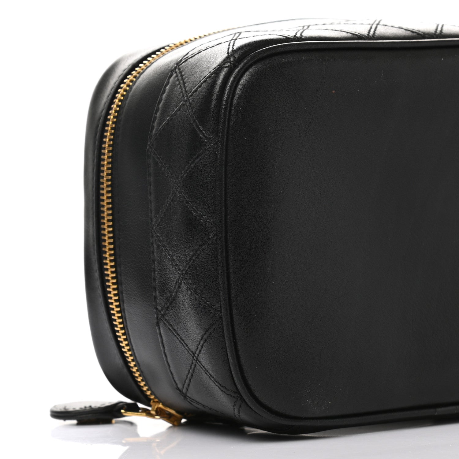 Chanel Lambskin Vanity Cosmetic Case Black 8 of 12