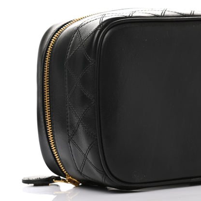 Chanel Lambskin Vanity Cosmetic Case Black 8 of 12