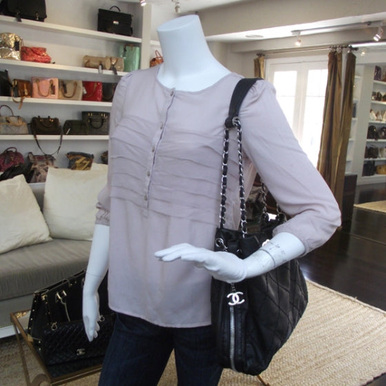 Chanel Lambskin Expandable Stitched Tote Black 2 of 14
