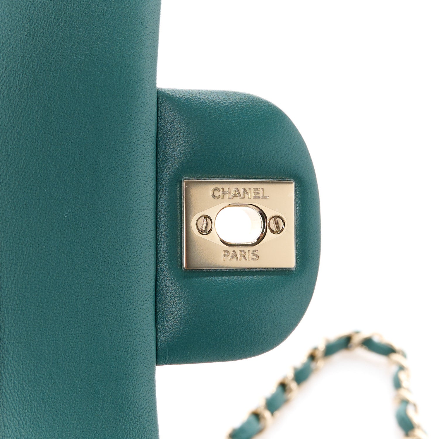 Chanel Lambskin Quilted Small Double Flap Green 7 of 11