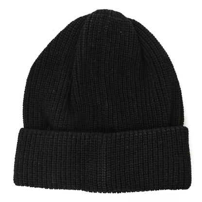 Chanel Cashmere Logo Beanie Hat Black White 2 of 7