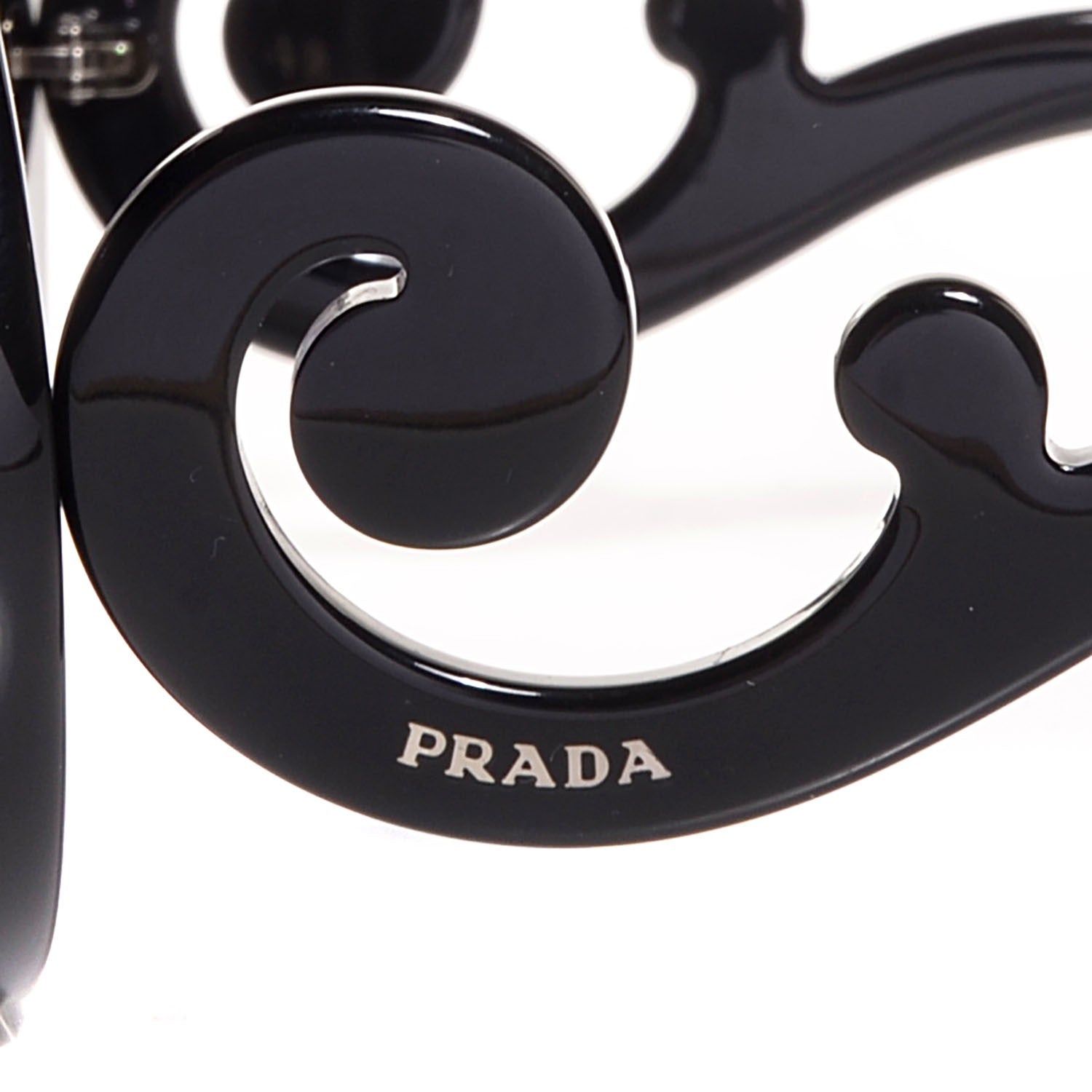 Prada Baroque Sunglasses SPR 27N Black 2 of 4