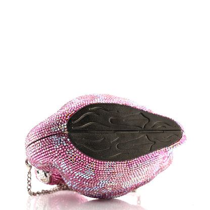Judith Leiber Crystal Flamingo Minaudiere Clutch Pink Multicolor 4 of 12
