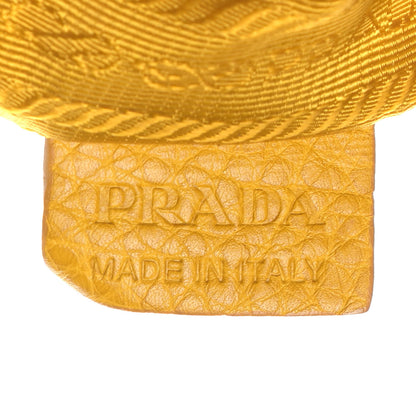 Prada Vitello Daino Braided Tote Mimosa 7 of 14