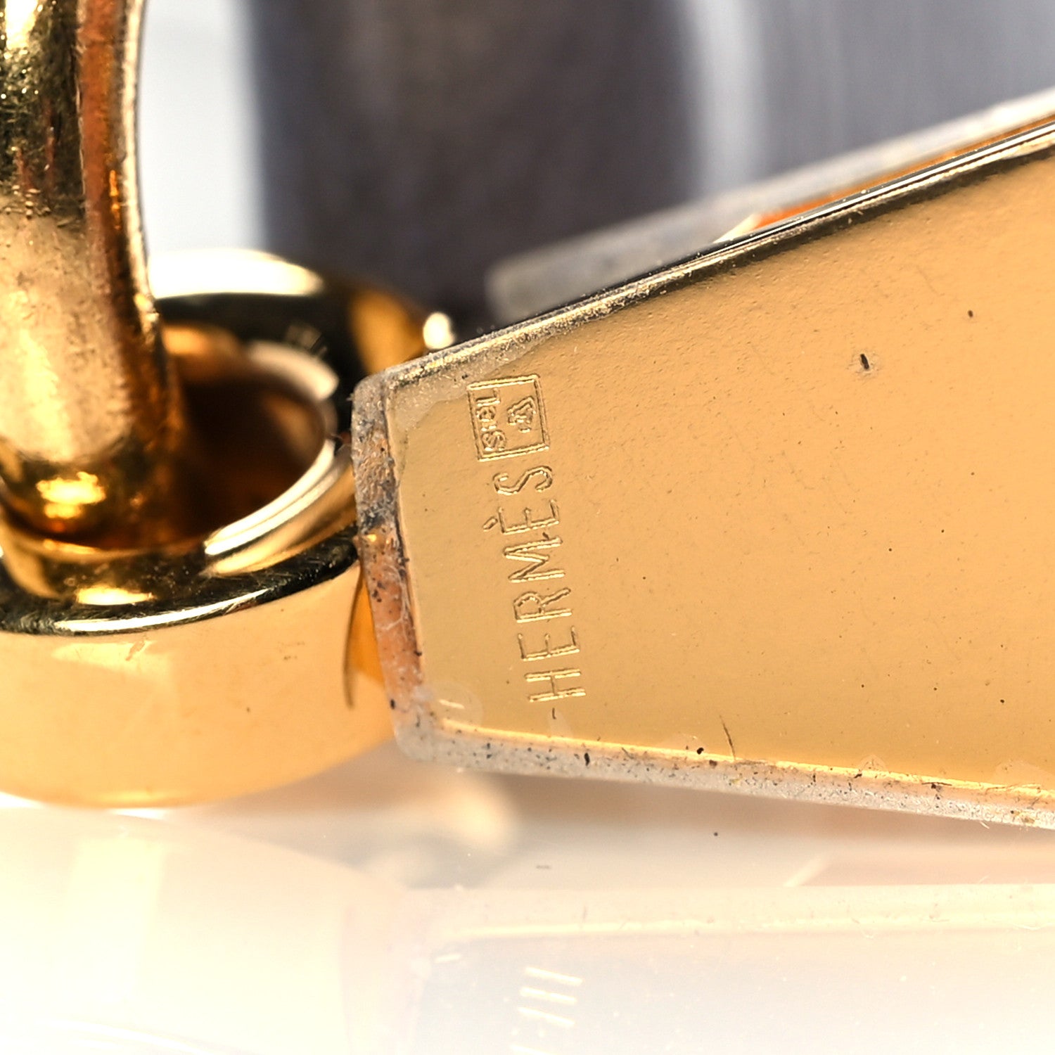 Hermes Ostrich Horseshoe Kelly Sellier 28 Terre Cuite Gris Agate 33 of 39