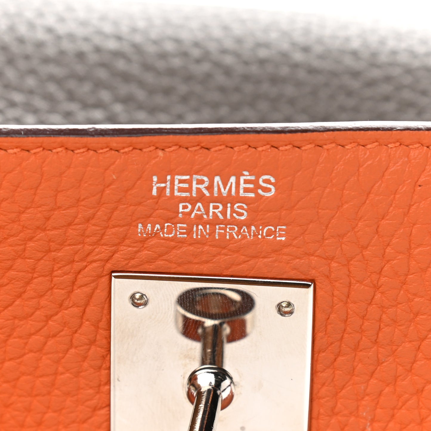 Taurillon Clemence Arlequin Kelly Retourne 35 Orange Sanguine Gold Bleu Lin Bleu Hydra Etain