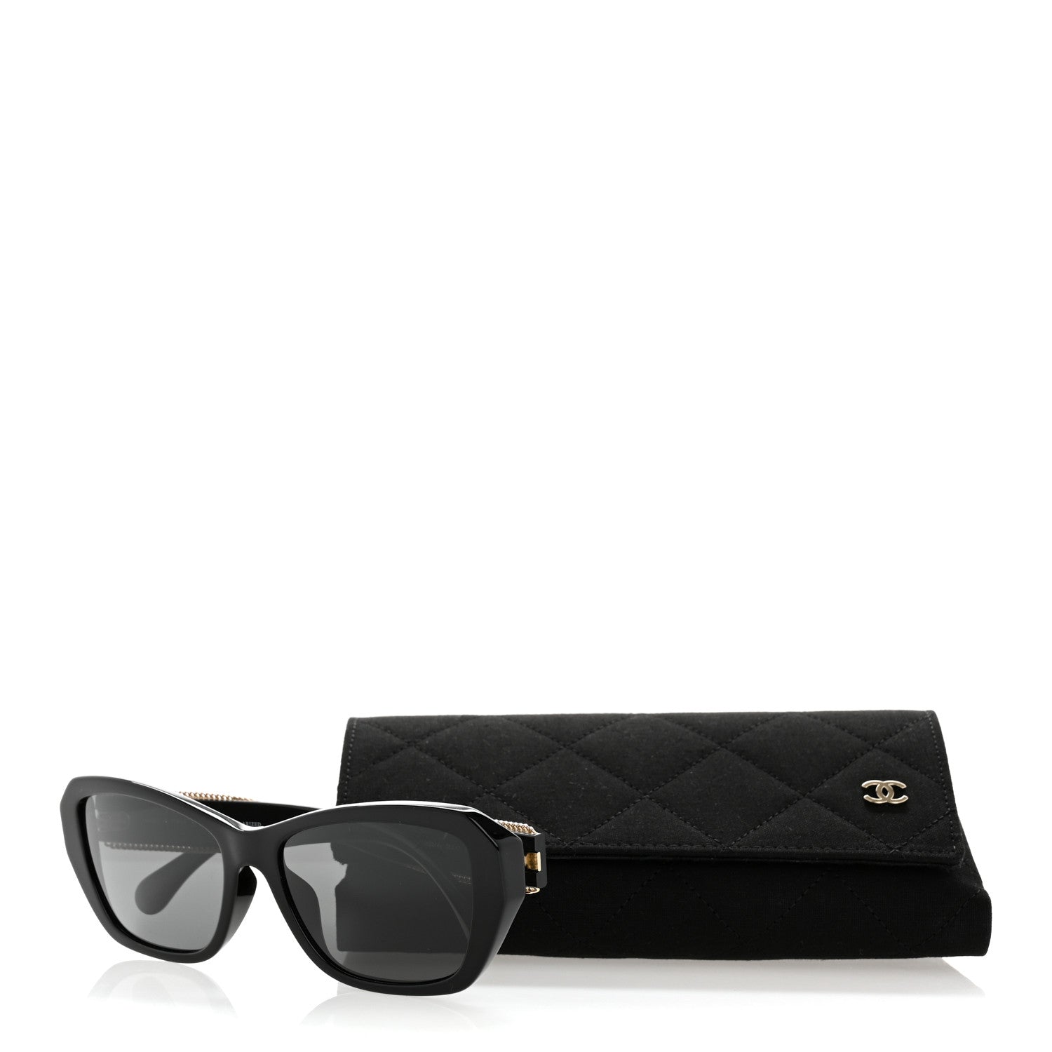 Chanel Acetate CC Sunglasses 5516-A Black 10 of 10
