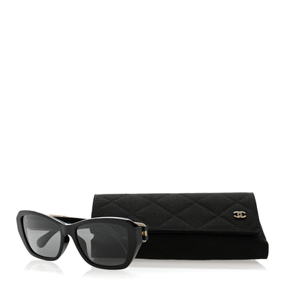 Chanel Acetate CC Sunglasses 5516-A Black 10 of 10