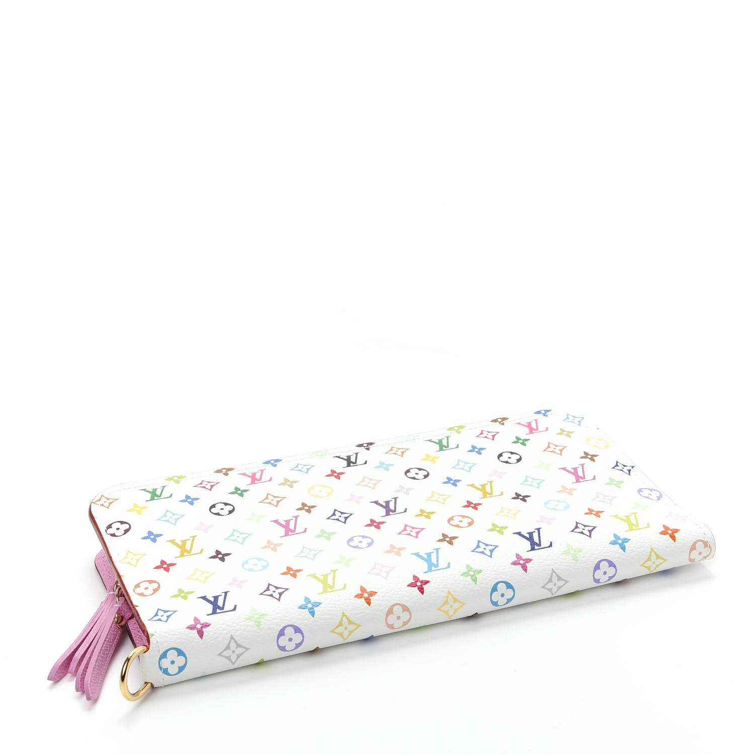 Louis Vuitton Monogram Multicolor Insolite Wallet White Litchi 4 of 8