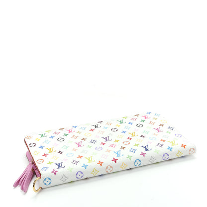 Louis Vuitton Monogram Multicolor Insolite Wallet White Litchi 4 of 8