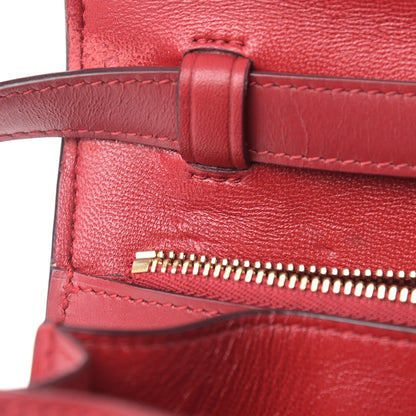 Celine Box Calfskin Medium Classic Box Flap Bag Red 13 of 14