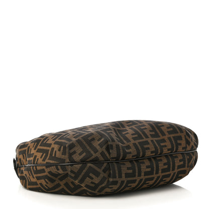 Fendi Zucca Cuoio Lucido Small Chef Hobo Tobacco Moro 3 of 8