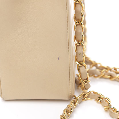 Chanel Lambskin Quilted Medium Single Flap Beige 11 of 17