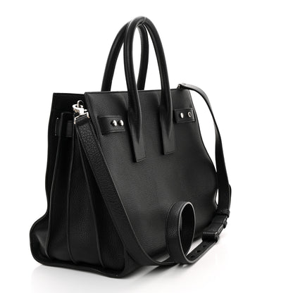 Saint Laurent Grained Calfskin Small Supple Sac De Jour Black 3 of 11