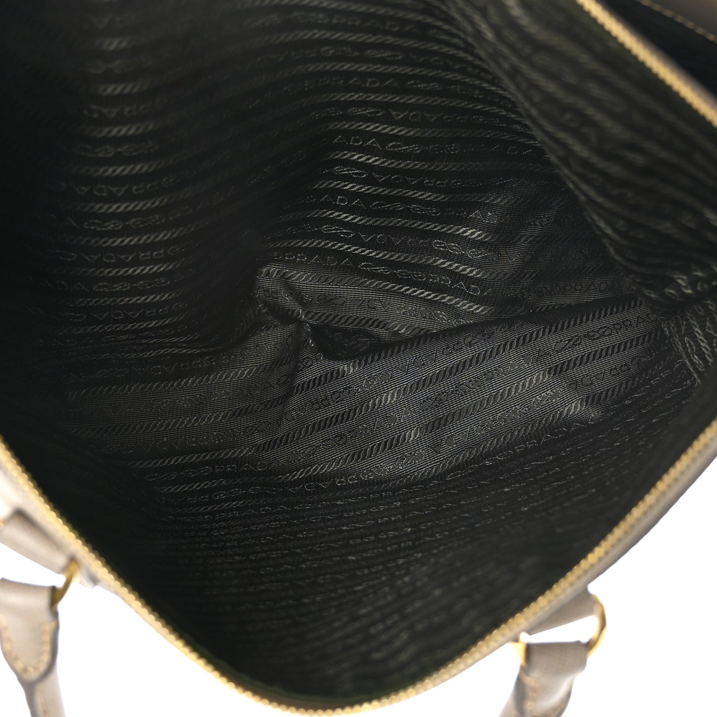Saffiano Lux Extra Large Galleria Double Zip Tote Argilla