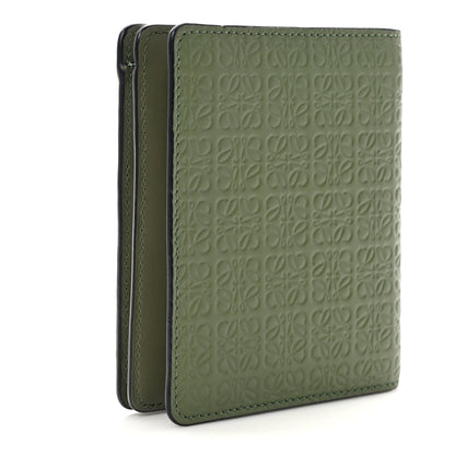 Loewe Calfskin Embossed Compact Wallet Avocado 3 of 7