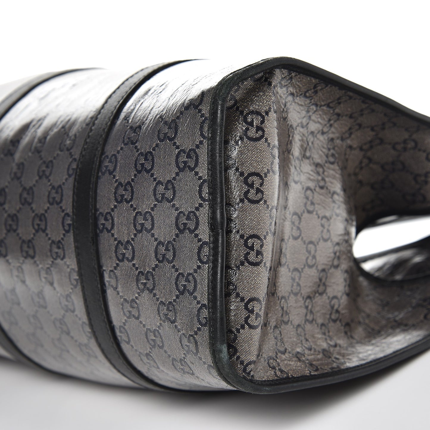 Crystal Monogram Large Joy Shoulder Bag Black