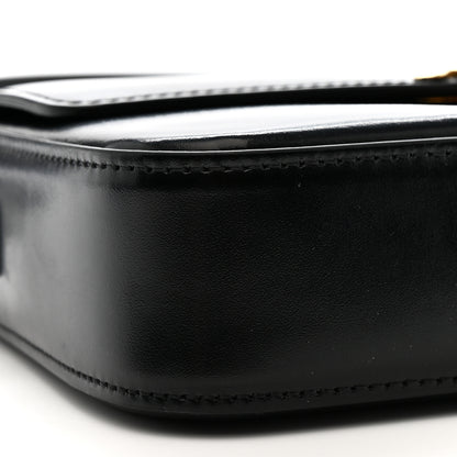 Celine Shiny Calfskin Triomphe Shoulder Bag Black 9 of 12