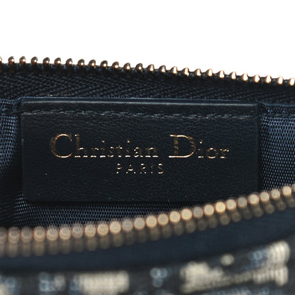 Christian Dior Oblique Saddle Chain Long Wallet Blue 10 of 17