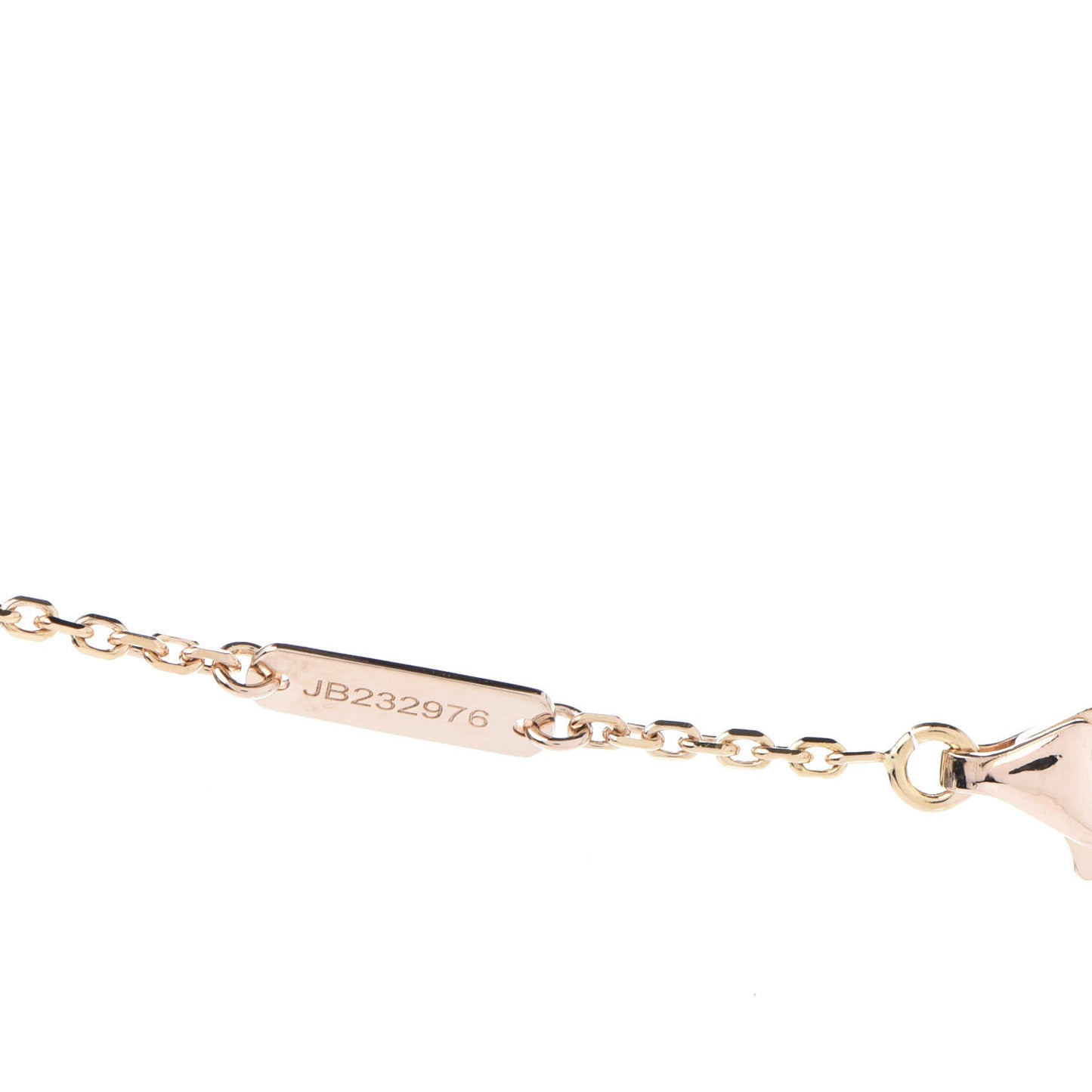 18K Rose Gold Vintage Alhambra Pendant Necklace