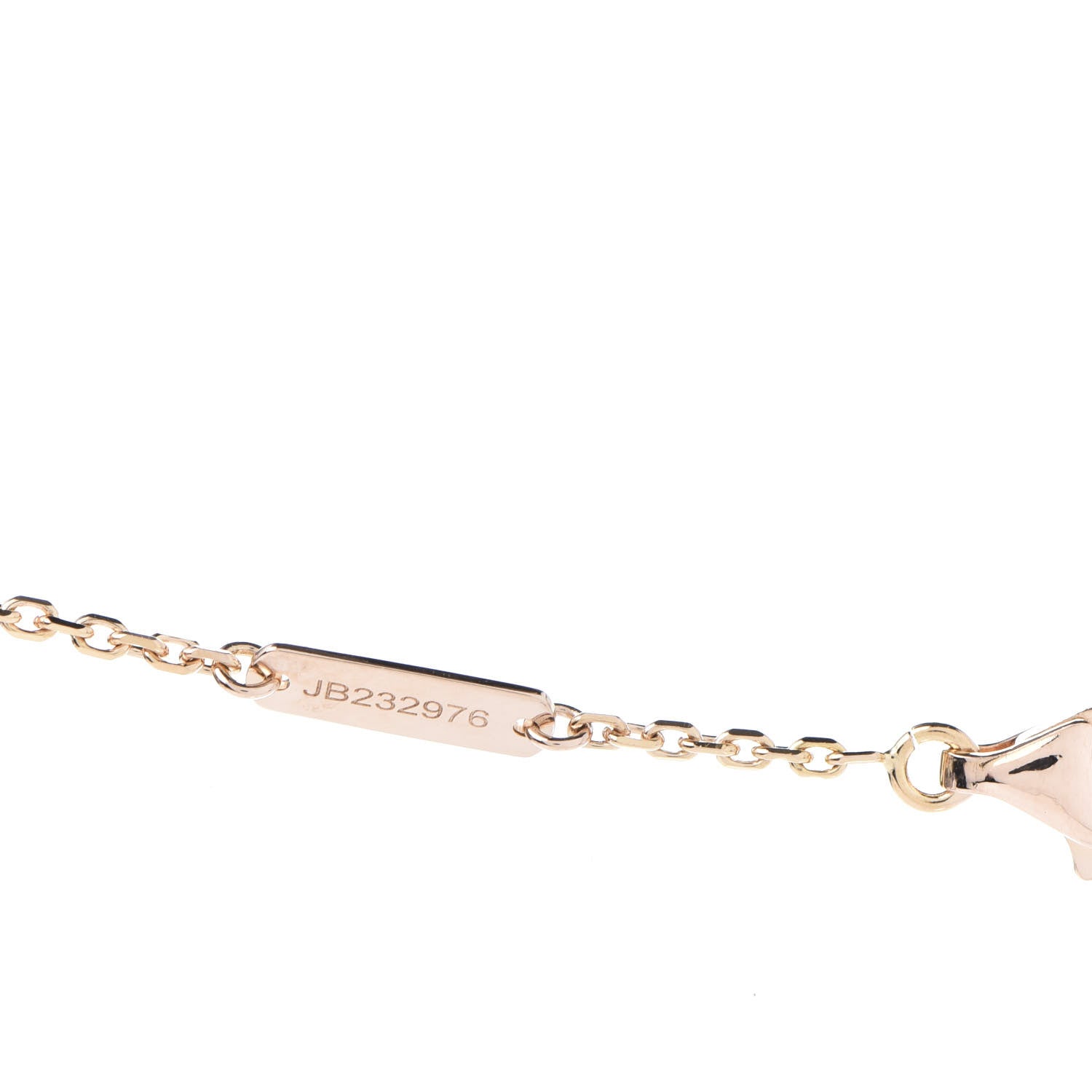 Van Cleef & Arpels 18K Rose Gold Vintage Alhambra Pendant Necklace 6 of 8