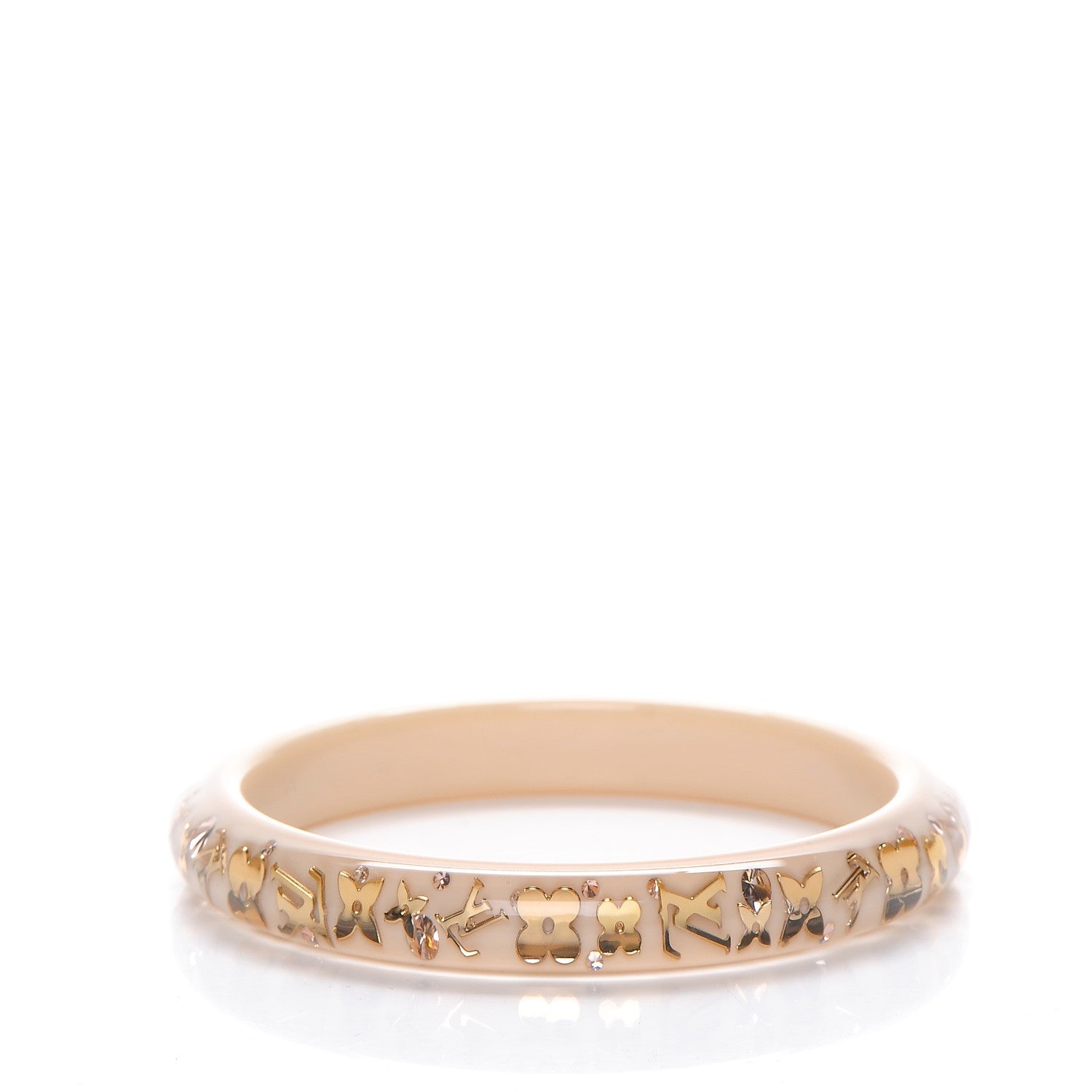 Louis Vuitton Resin Swarovski Large Inclusion Bracelet PM Nacre 3 of 3