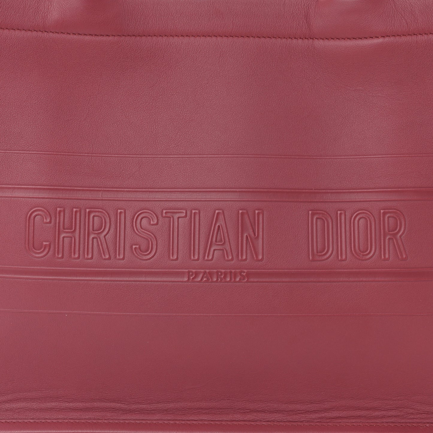 Calfskin Embossed Medium Book Tote Red