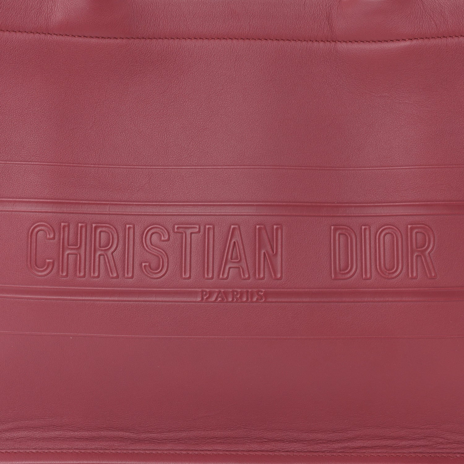 Christian Dior Calfskin Embossed Medium Book Tote Red 8 of 12