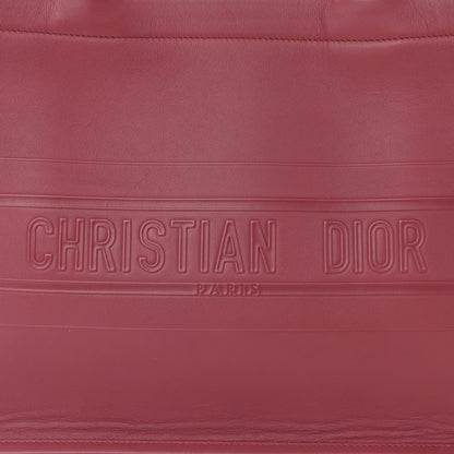 Christian Dior Calfskin Embossed Medium Book Tote Red 8 of 12