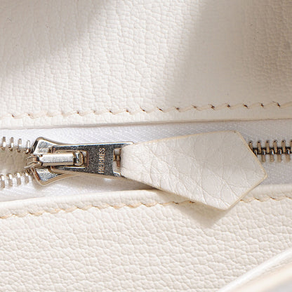 Hermes Taurillon Clemence Birkin 30 White 22 of 28