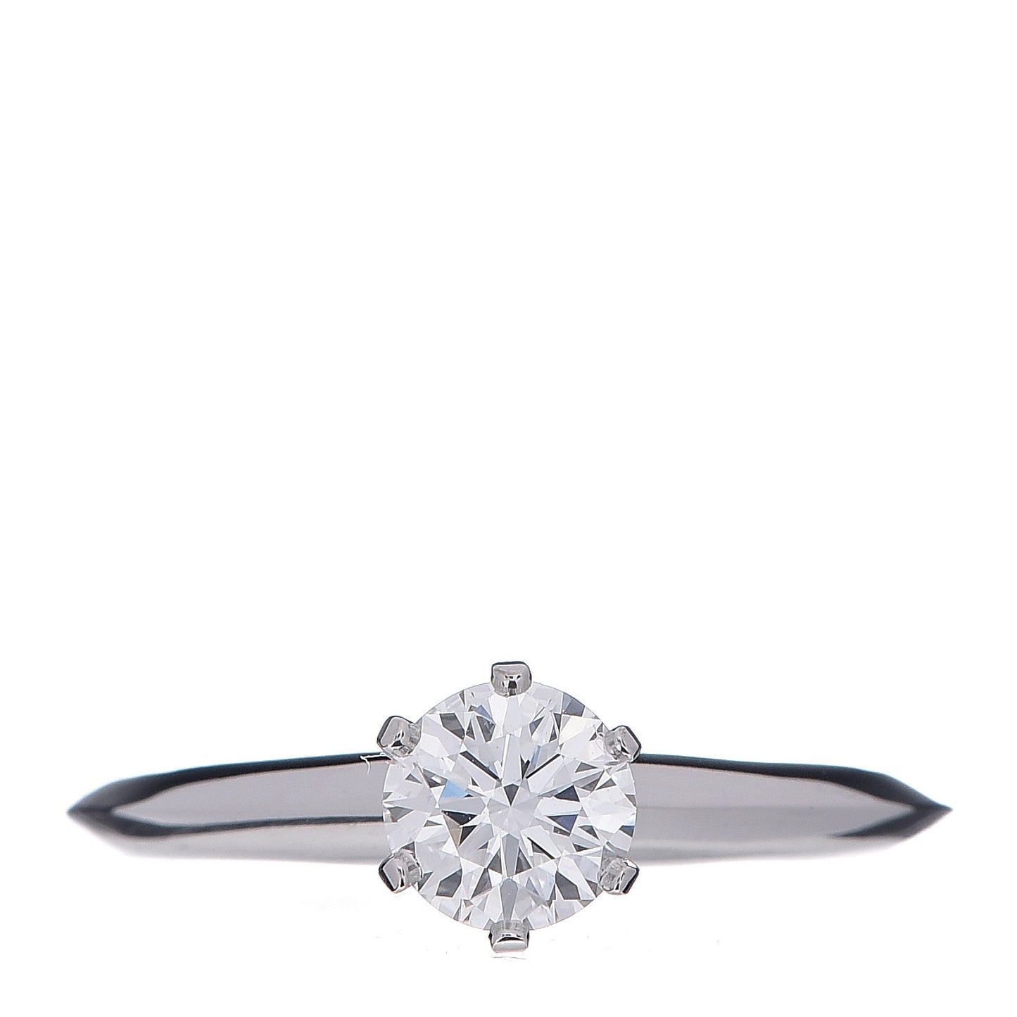 Platinum Diamond .62ct Solitaire Engagement Ring 54 7
