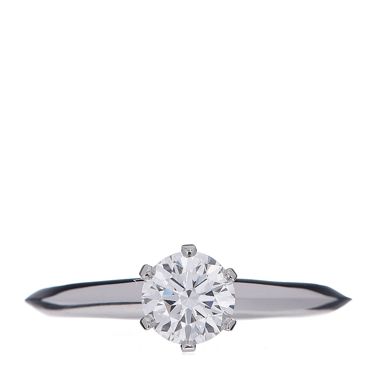 Tiffany Platinum Diamond .62ct Solitaire Engagement Ring 54 7 1 of 6